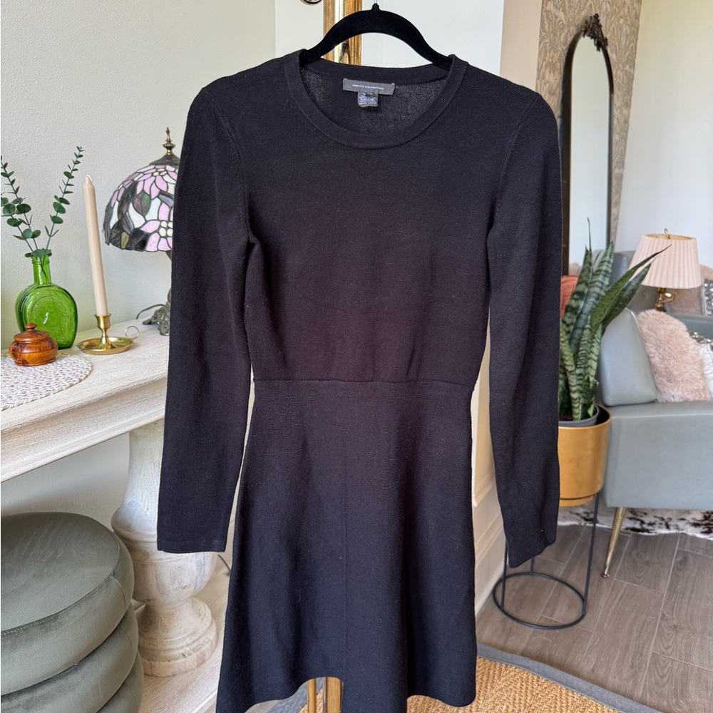 French Connection Black Sweater Dress